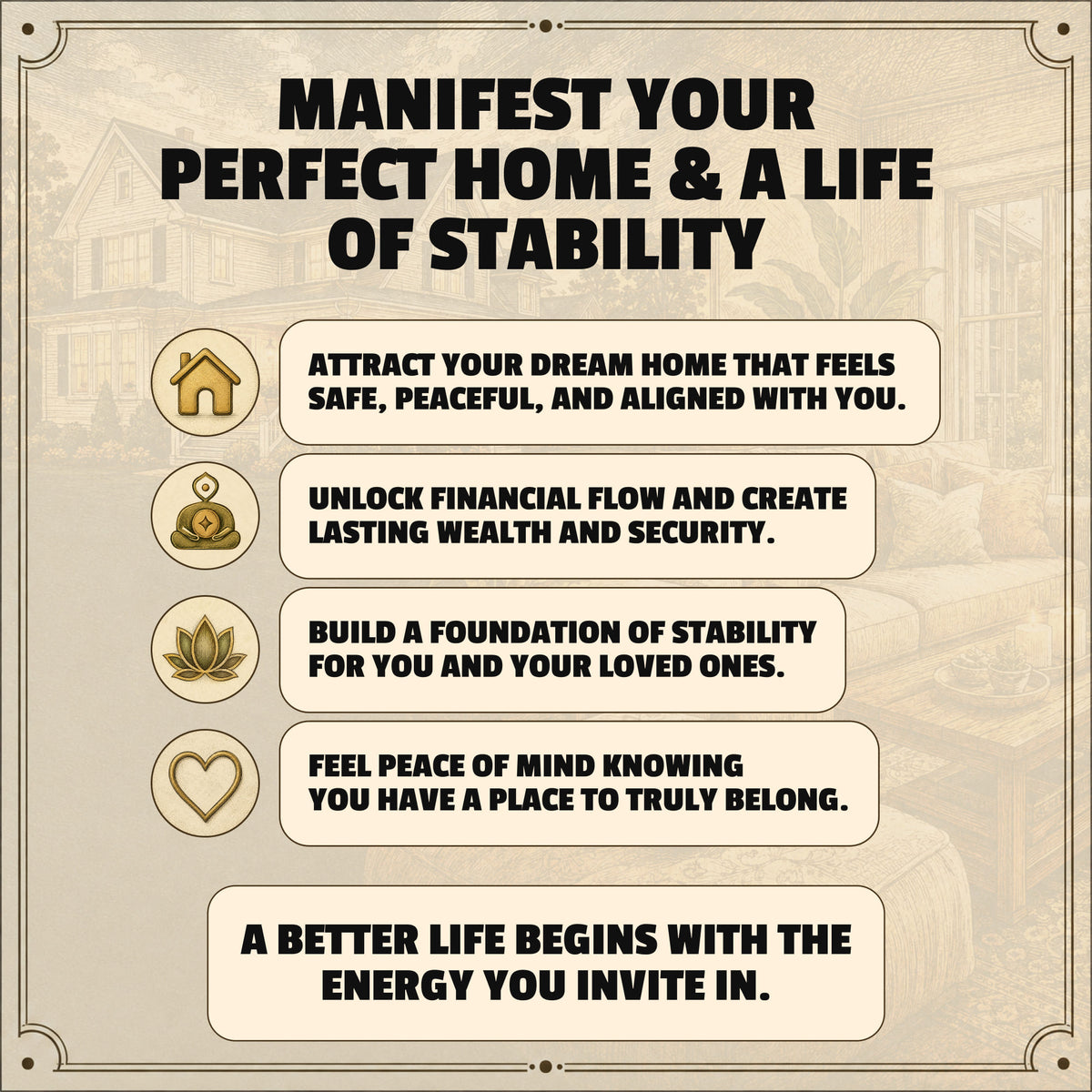 DREAM HOUSE SPELL – Manifest Your Perfect Home, Attract Wealth & Create Stability