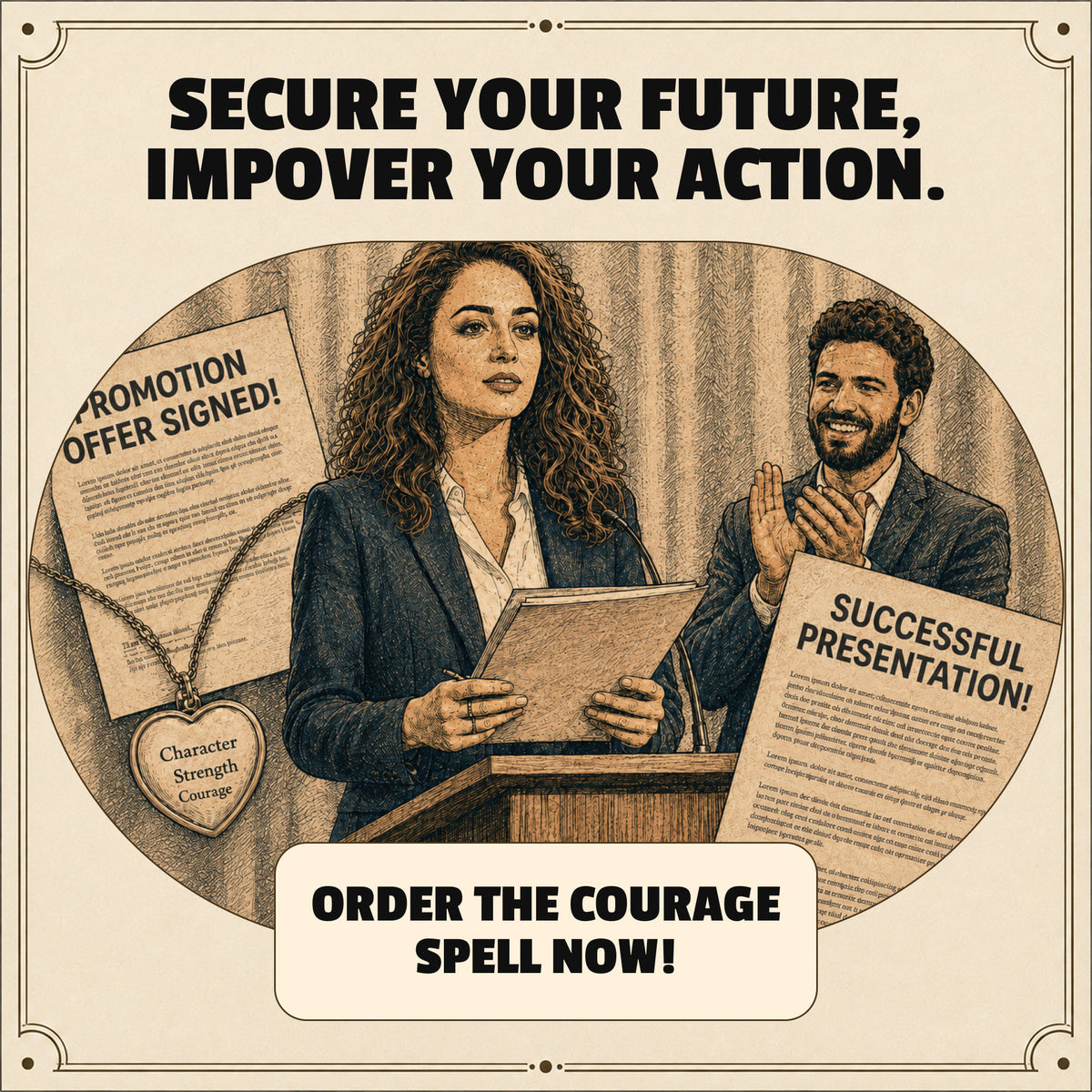 COURAGE SPELL – Overcome Fear, Build Confidence & Unlock Inner Strength