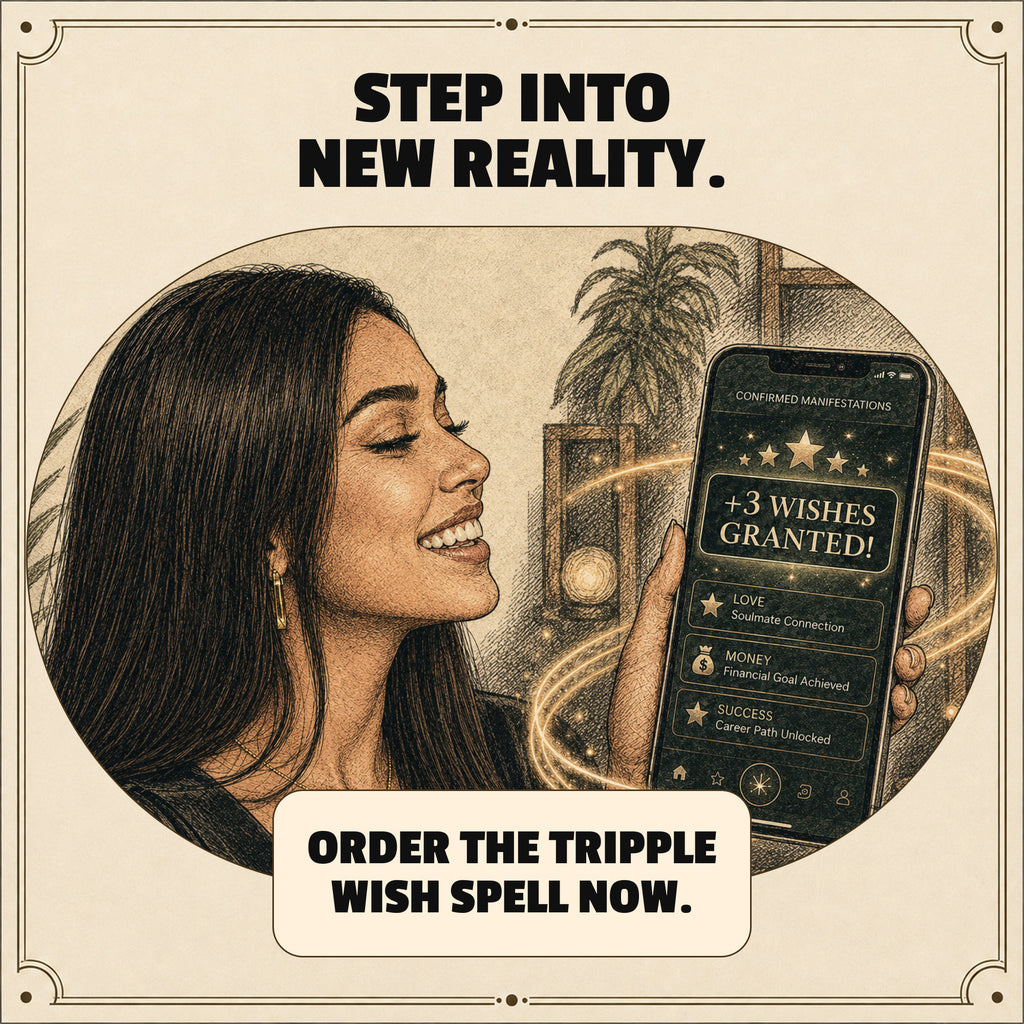 TRIPLE WISH SPELL – Manifest Three Powerful Wishes for Love, Money or Success